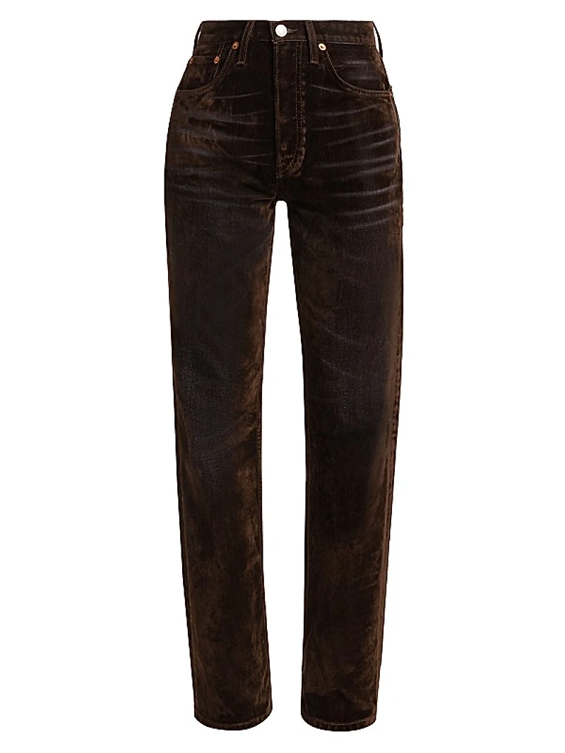 90s High-Rise Loose Straight-Leg Jeans