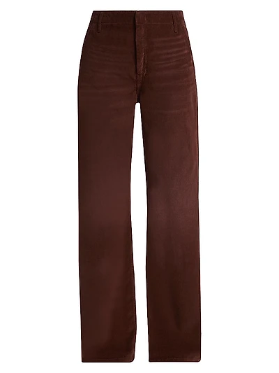 Corduroy Straight-Leg Trousers
