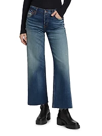 Mid-Rise Wide-Leg Jeans