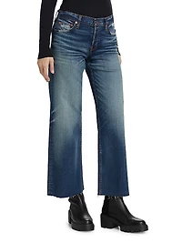 Mid-Rise Wide-Leg Jeans