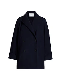 Oversized Wool-Blend Peacoat