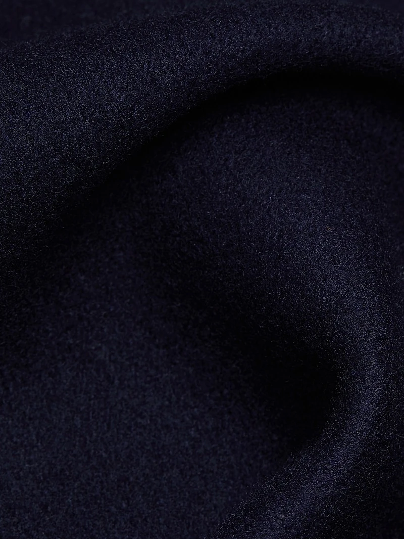 Oversized Wool-Blend Peacoat