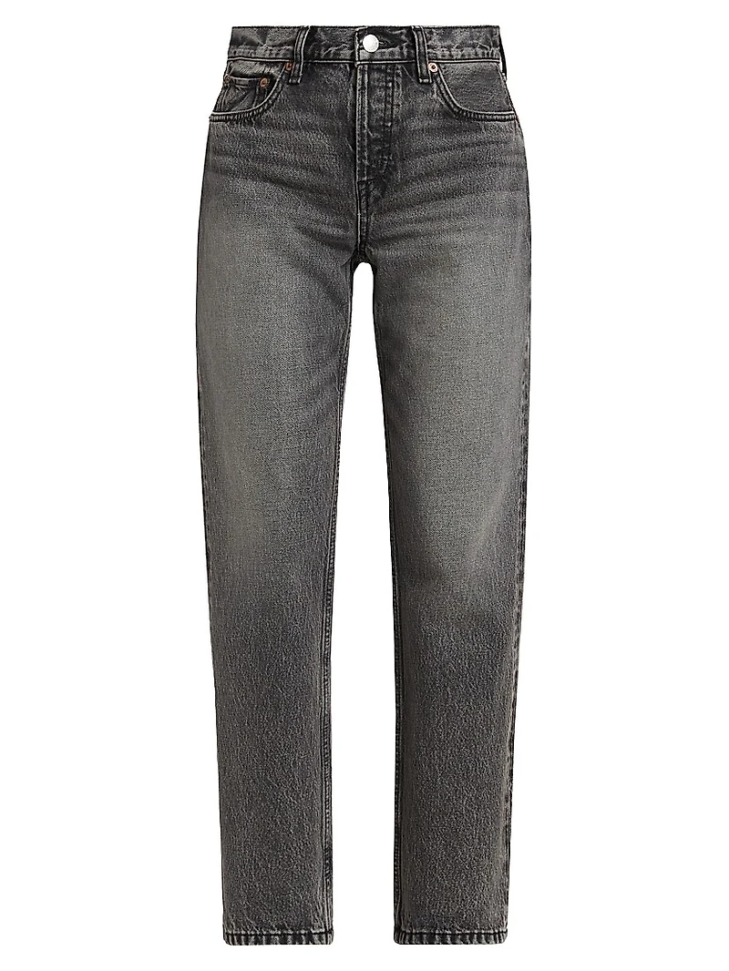 Easy Straight High-Rise Crop Jeans