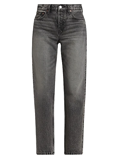 Easy Straight High-Rise Crop Jeans