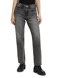 Easy Straight High-Rise Crop Jeans