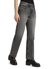 Easy Straight High-Rise Crop Jeans