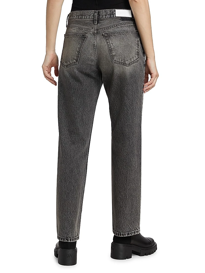 Easy Straight High-Rise Crop Jeans