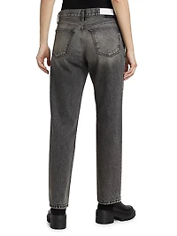 Easy Straight High-Rise Crop Jeans