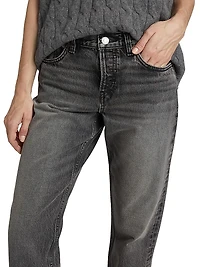 Easy Straight High-Rise Crop Jeans