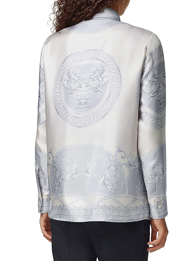 Coupe Des Dieux Barocco Foulard Silk Twill Shirt