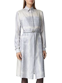 Coupe Des Dieux Silk Shirtdress