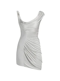 Ruched Liquid Jersey Cocktail Dress