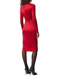 Viscose Liquid Jersey Midi-Dress