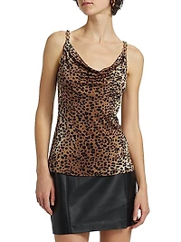 Leopard Liquid Jersey Top