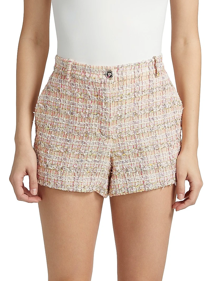 Metallic Tweed Shorts