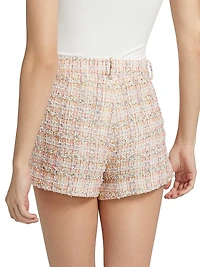 Metallic Tweed Shorts