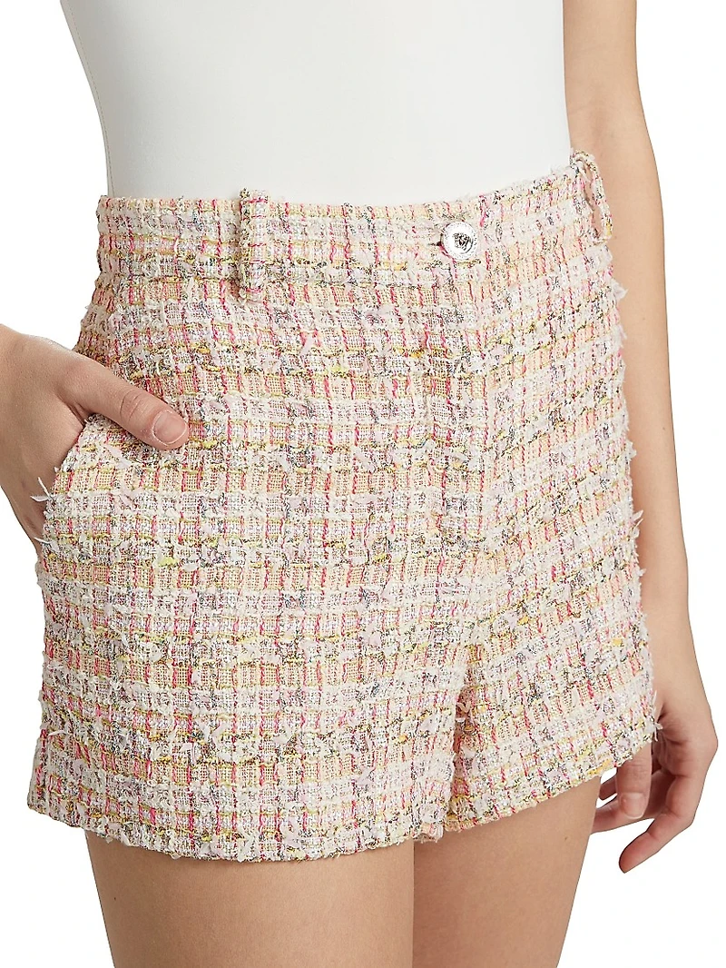 Metallic Tweed Shorts