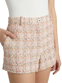 Metallic Tweed Shorts