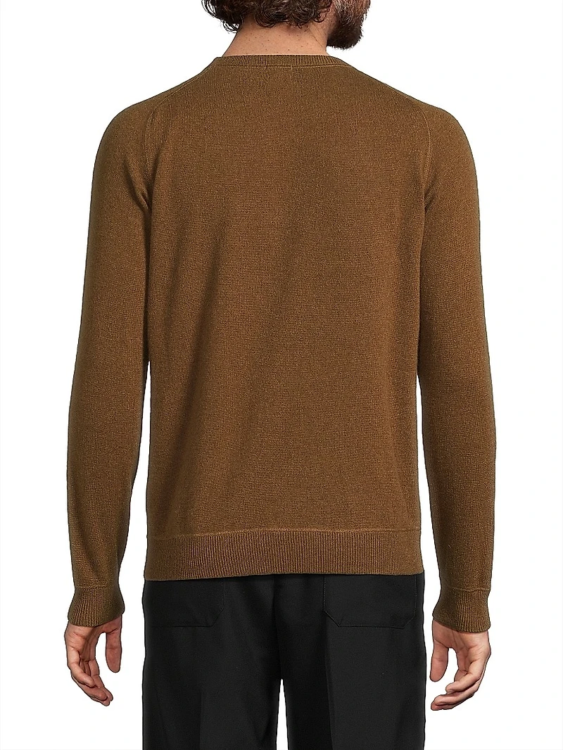 Cashmere Button-Front Sweater