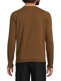 Cashmere Button-Front Sweater