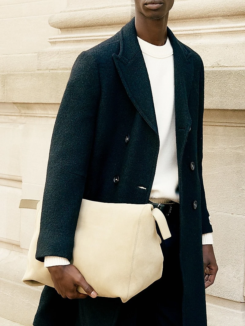 Double-Breasted Cashmere Overcoat