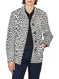 Cairo Animal Print Military Jacket