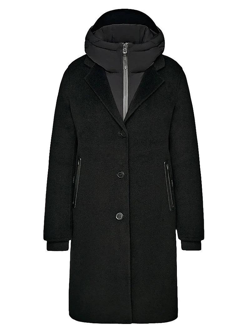 Arla 2-In-1 Wool & Down Coat