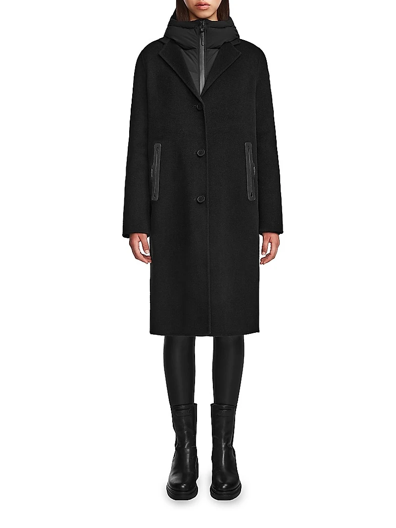 Arla 2-In-1 Wool & Down Coat