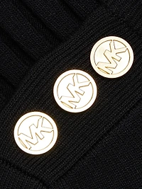 Knit Pleated-Hem Minidress