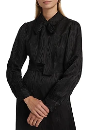 Moiré Tieneck Minidress