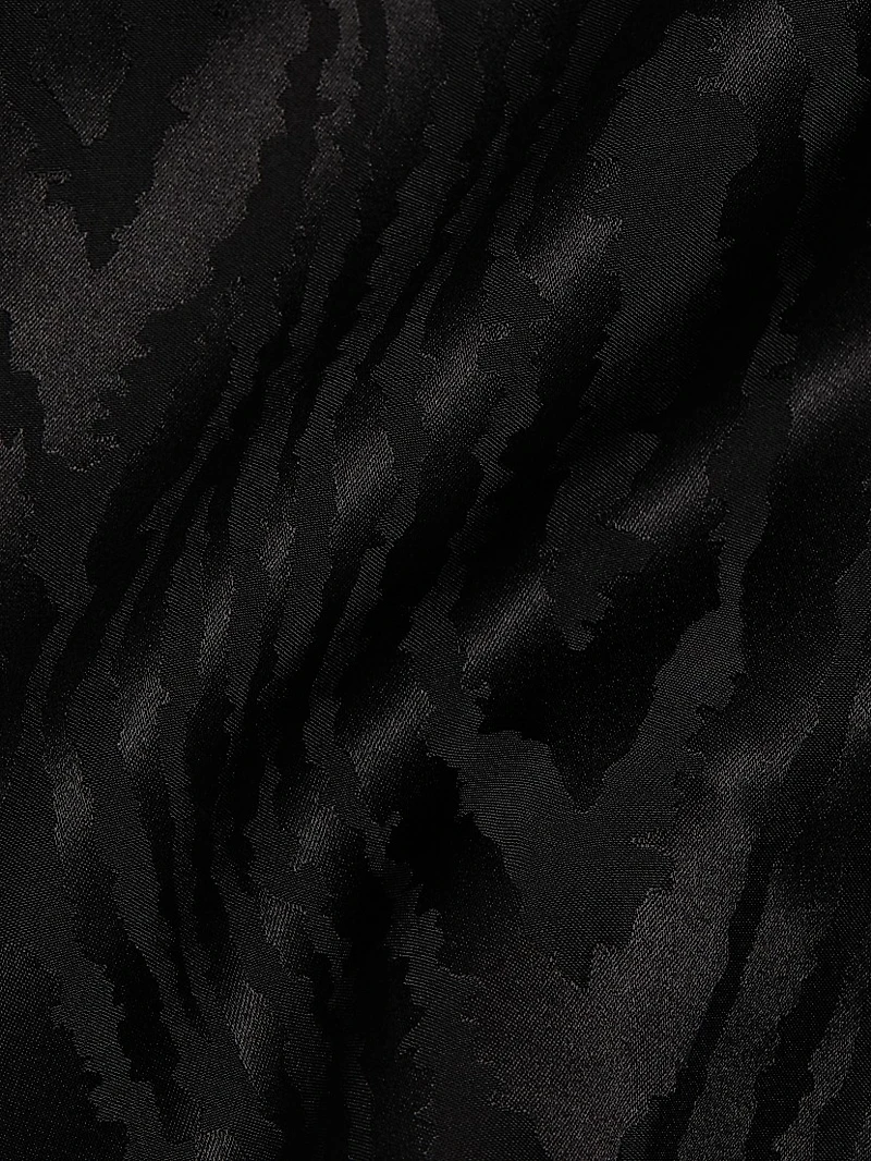 Moiré Tieneck Minidress