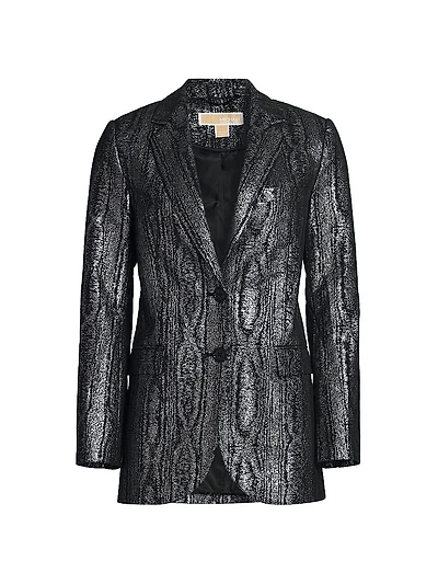 Mensy Metallic Tailored Blazer