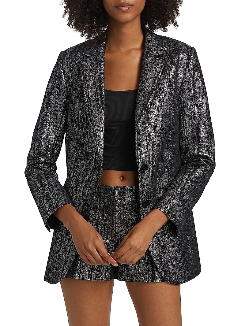 Mensy Metallic Tailored Blazer