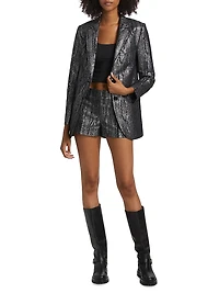 Mensy Metallic Tailored Blazer