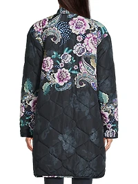 Vivi Printed Reversible Quilted Jacket