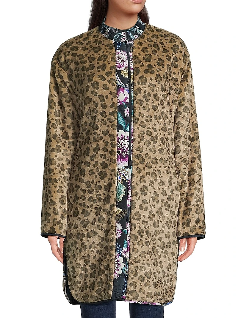 Vivi Printed Reversible Quilted Jacket