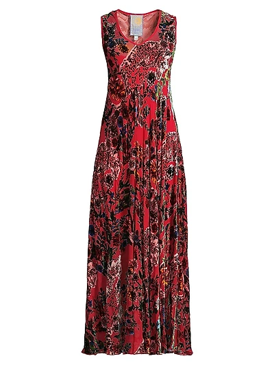 Bias Bobcat Forest Sleeveless Dress