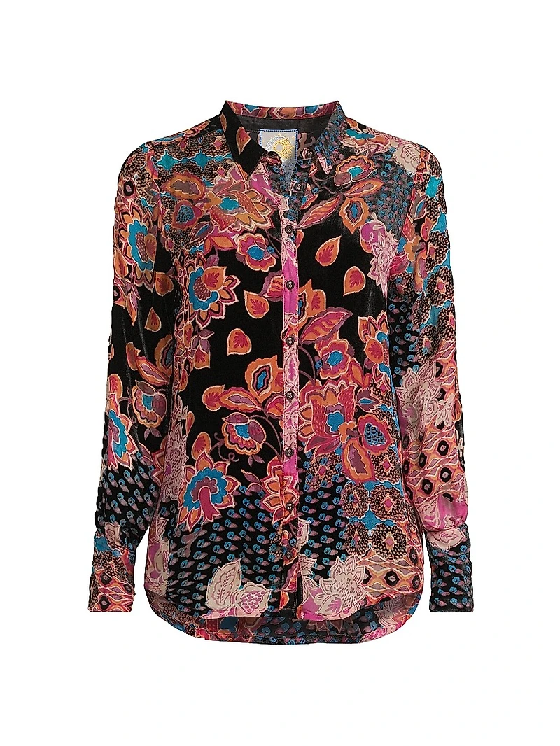 Yrene Burnout Blouse