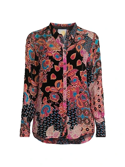 Yrene Burnout Blouse