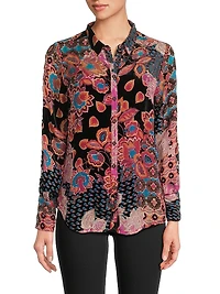 Yrene Burnout Blouse