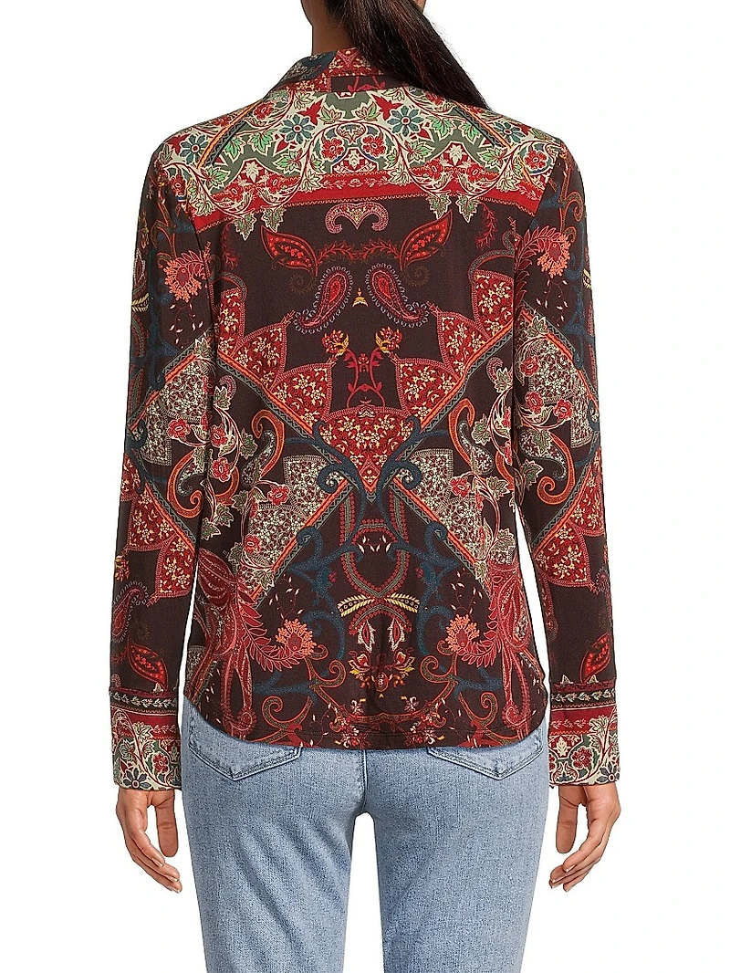 The Janie Favorite Printed Button-Front Shirt