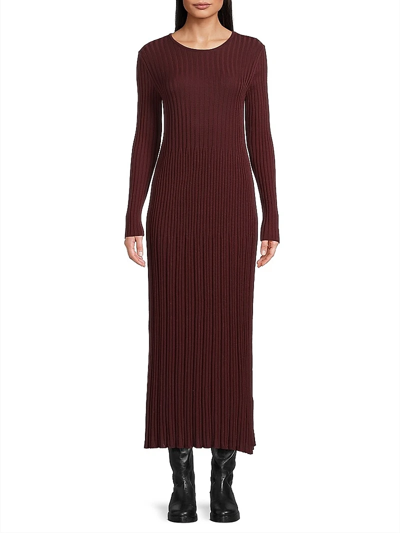 Eletta Rib-Knit Maxi Dress