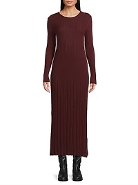 Eletta Rib-Knit Maxi Dress