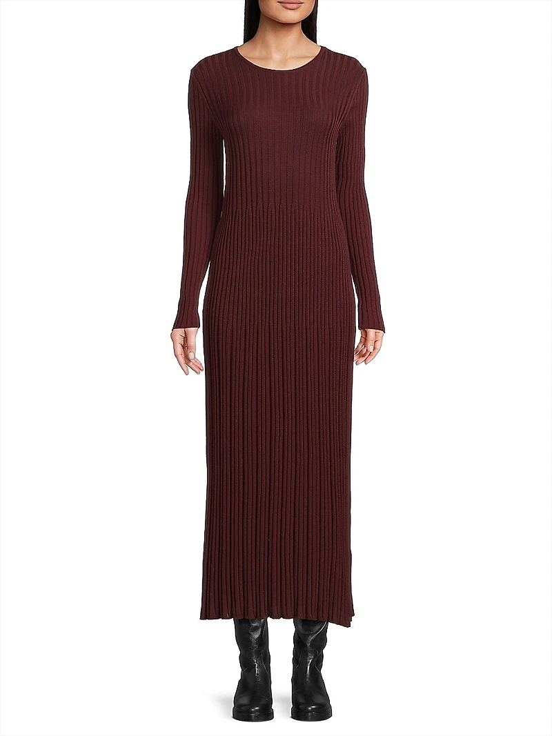 Eletta Rib-Knit Maxi Dress