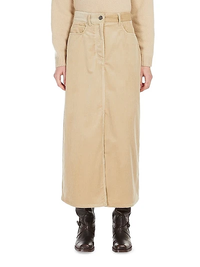 Ghiotto Cotton Midi Skirt