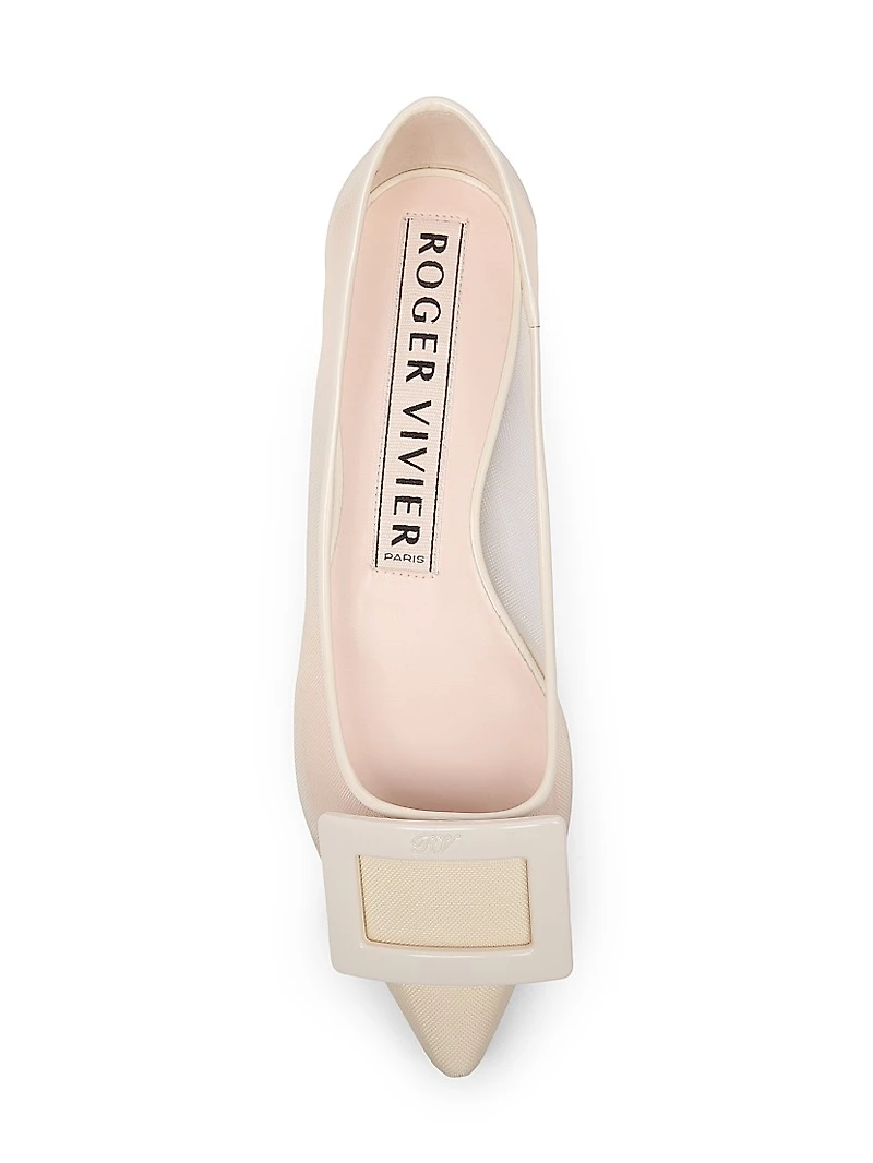Gommettine Net Ballerina Flats