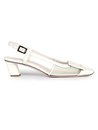 Belle Vivier 45MM Mesh Slingback Pumps