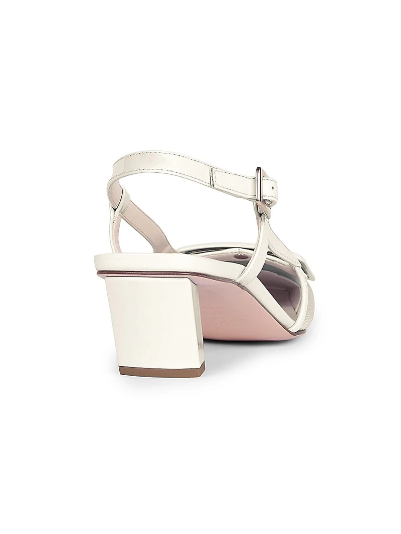 Belle Vivier 45MM Mesh Slingback Pumps