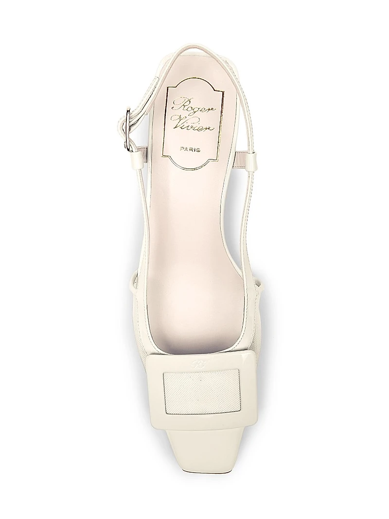 Belle Vivier 45MM Mesh Slingback Pumps