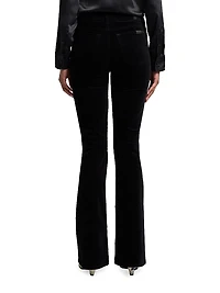 Ali Velvet Low-Rise Flared Jeans